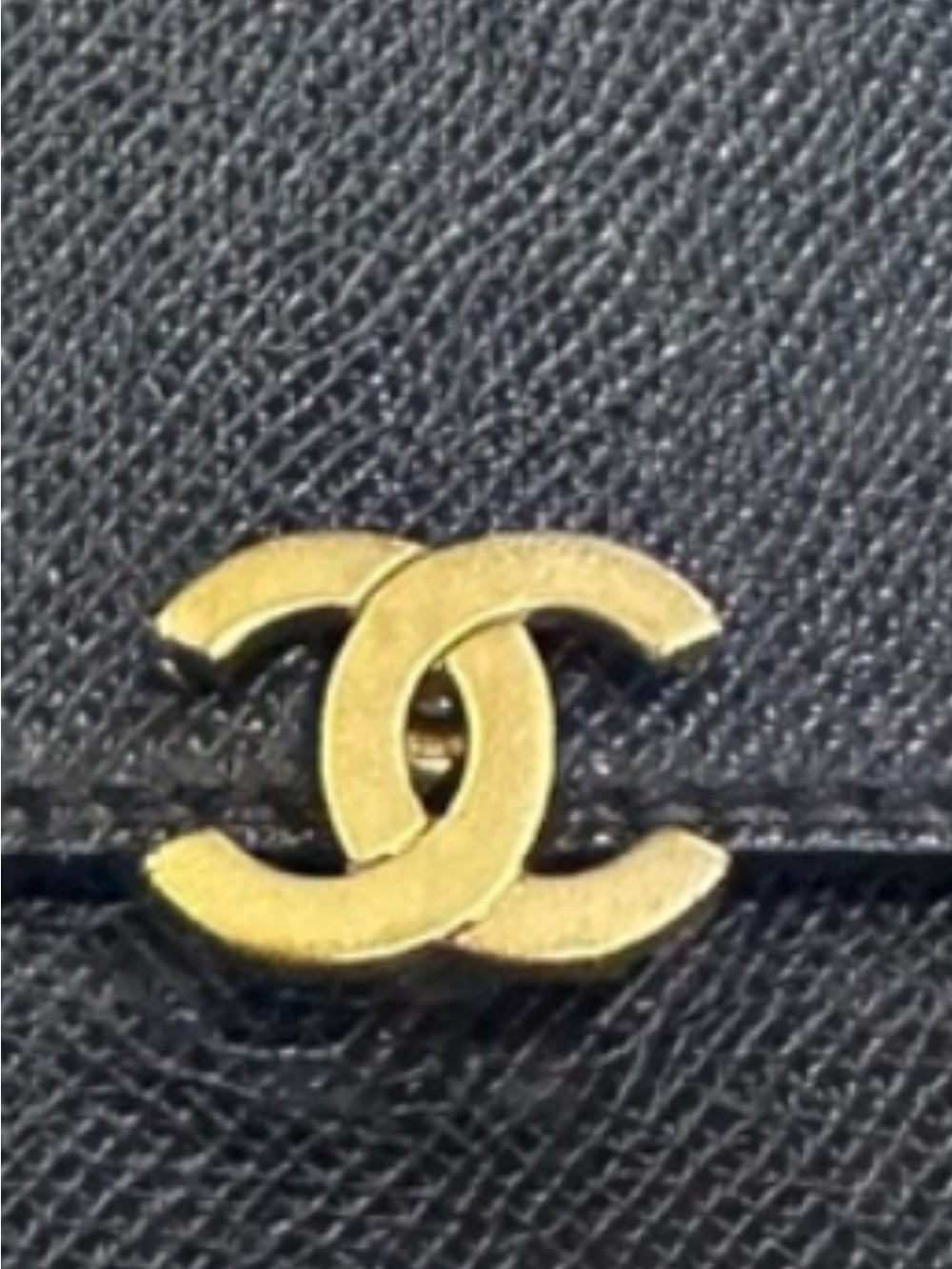 CHANEL Black Caviar Leather Continental Wallet with Gold CC Twist Lock - Picture 15 of 15
